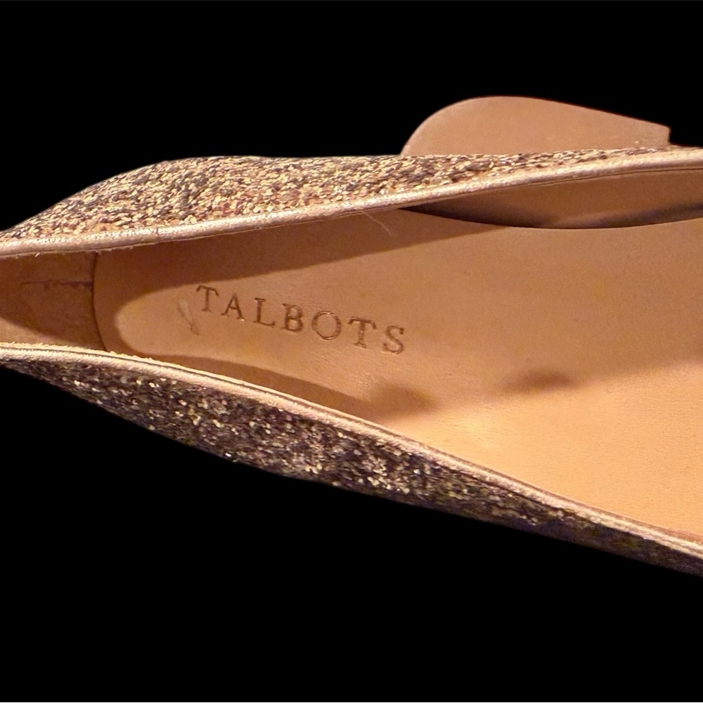 Talbots Glittering Gold Flats - Picture 3 of 5